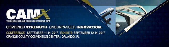 Composites and Advanced Materials Expo (CAMX) will take place in Orlando, Florida from September 11-14, 2017. © CAMX