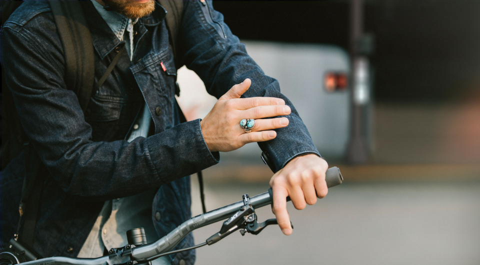 levi's commuter jacket jacquard