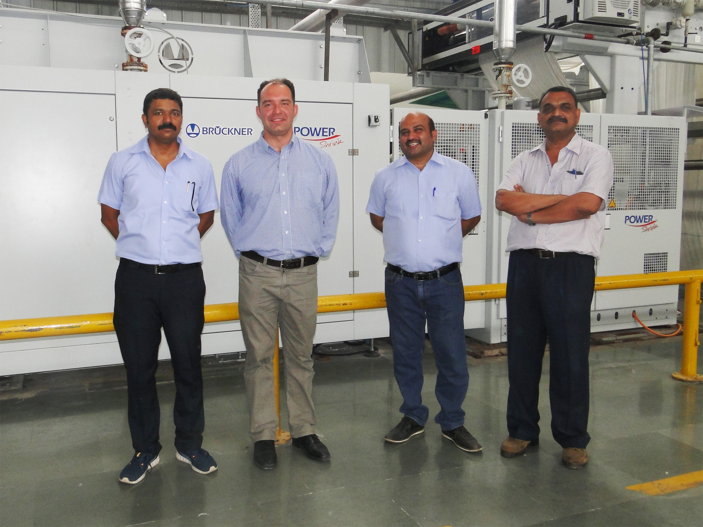 from left: Jaiwanta Nalode (Morarjee), Andrea Corgnati (Brückner), Shailesh Tambuskar (Mor-arjee), Sudhir Jangale (Morarjee)