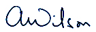 Adrian Wilson's signature