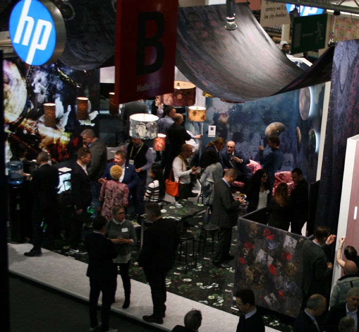 HP’s stand at Heimtextil 2018. © Adrian Wilson