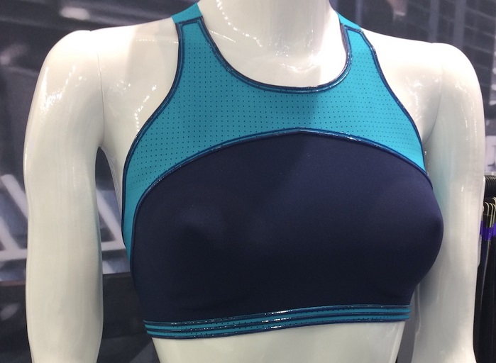 SensElast Sports Bra at ISPO 2018. © Anne Prahl