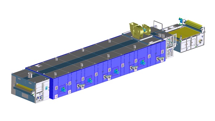 Air-through belt oven Supra-Flow BA with subsequent separate cooling zone. © Brückner