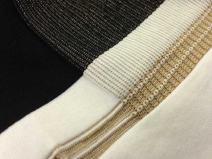 L14 Conductivity yarn with gold plasma coating for luxury garments – or best conductivity. . © Litrax