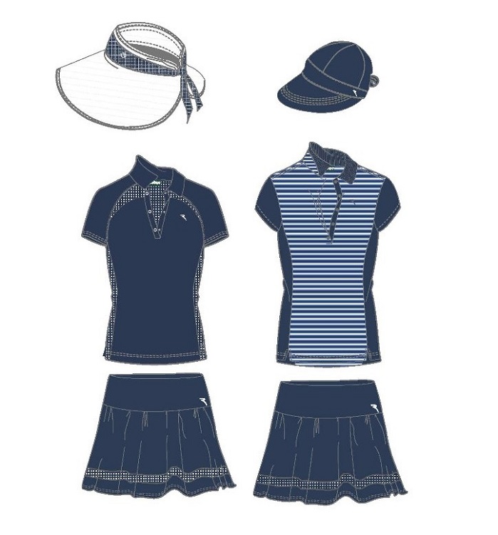 ChervÃ² is showing a new range of women’s golf wear. © ChervÃ² 