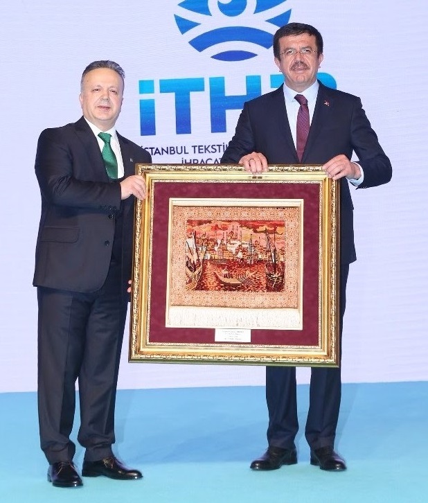 Ä°THÄ°B President Ä°smail Gülle and Minister of Economy Nihat Zeybekci. © Ä°THÄ°B