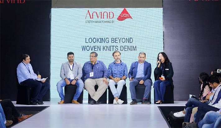 Rebecca Li sharing insights on denim trends in one of the panel discussions. © Invista/Arvind