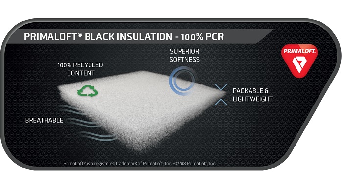 PrimaLoft Black Insulation - 100% PCR. © Isbjörn of Sweden/PrimaLoft