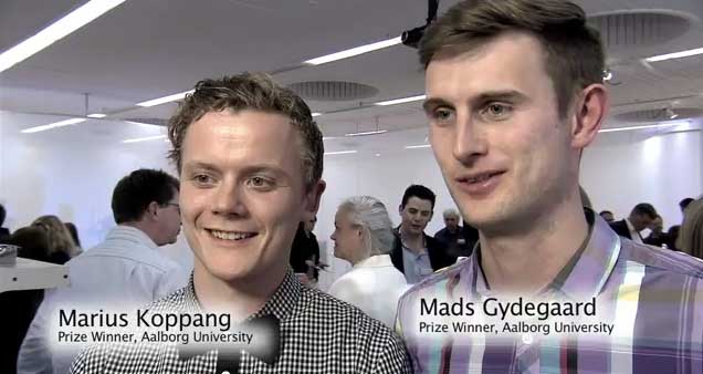 Marius Koppang and Mads Gydegaard from Aalborg University