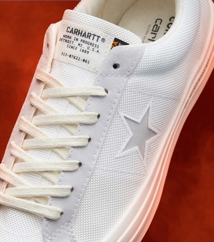 Converse x Carhartt WIP in white. © Carhartt WIP