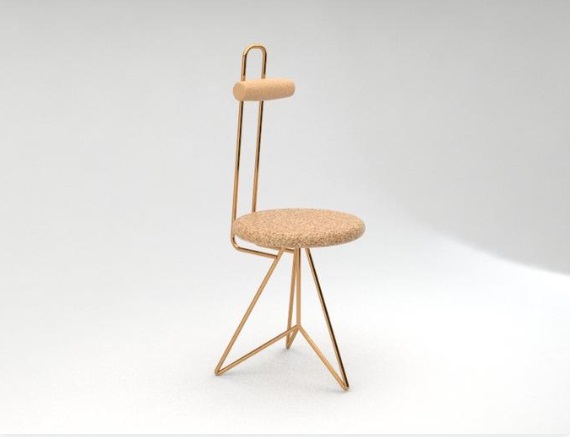 Sustainable cork task chair. © Worth Partnership Project
