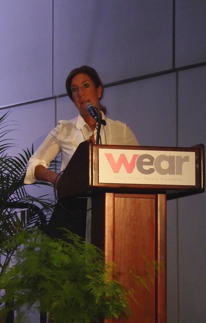 Karen Newman (UN) presenting at WEAR2018. © Marie O’Mahony